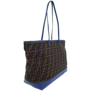 Fendi monogram Brown canvas shopper Zucca bag FF tote